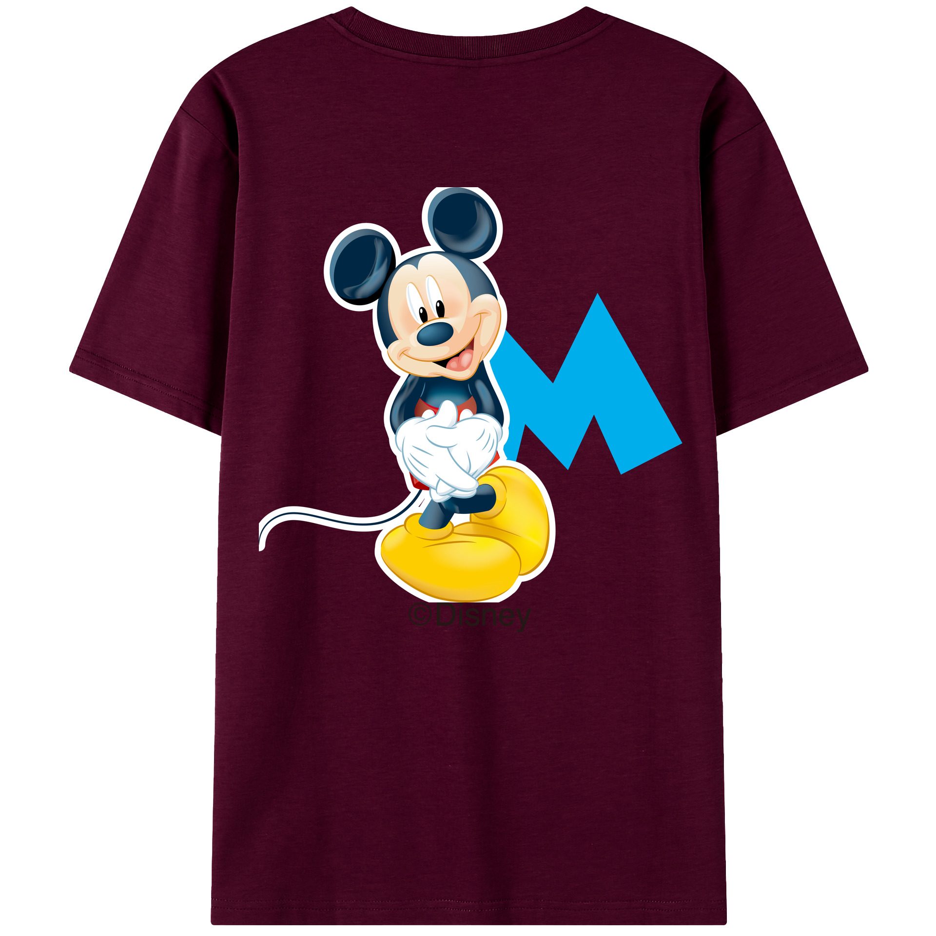 （画像用） ミッキーマウス Mickey Mouse レディース半袖Tシャツ(バックプリント)